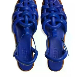 HEREU  Cabersa Intertwined-Strap Sandals Sz 5